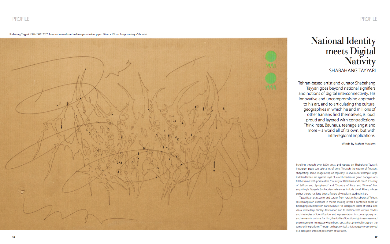 National Identity Meets Digital Nativity: Memes, Counter-Strike, and Black Metal in the Works of Shabahang Tayyari